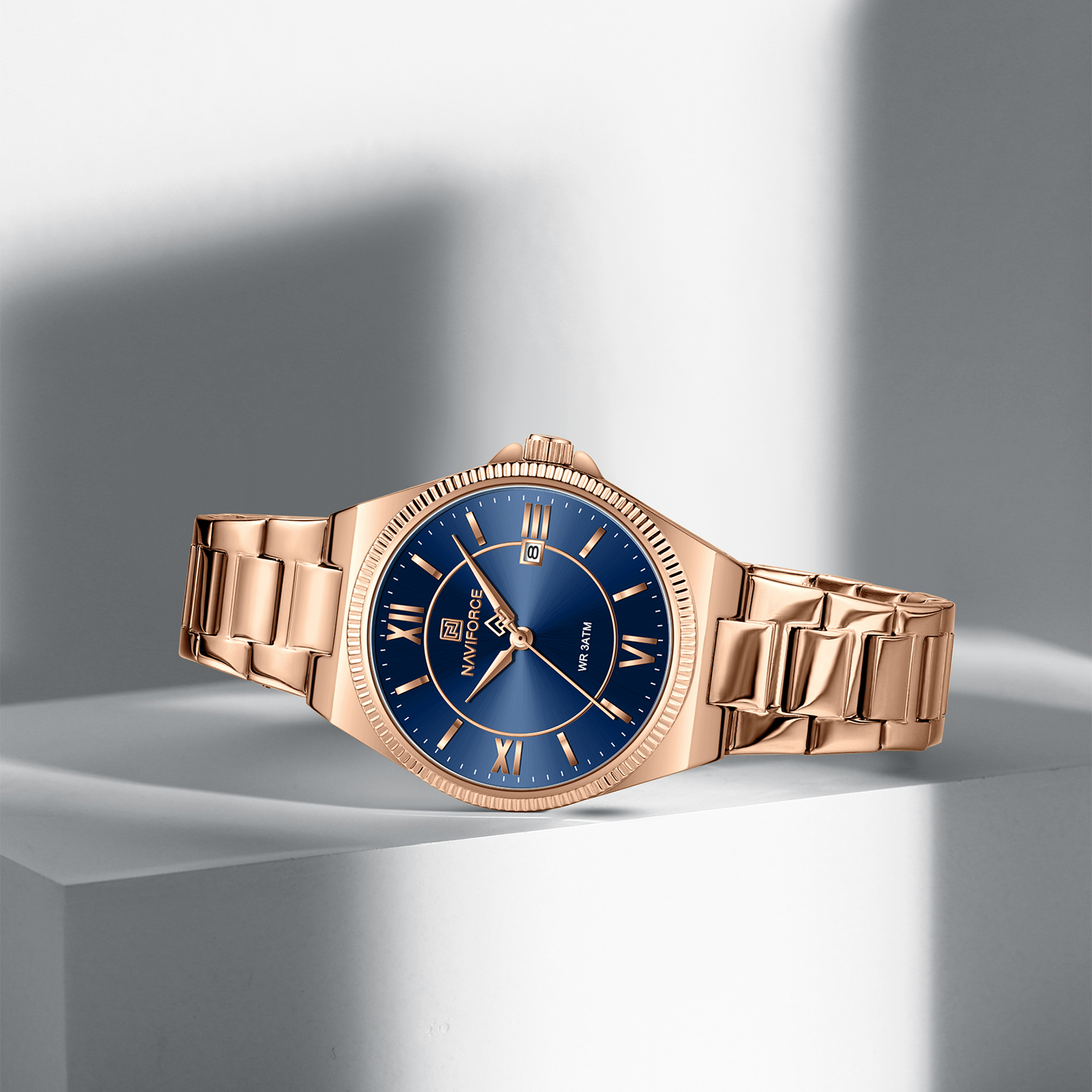 Naviforce 5073 watch for women-Rose Blue4 Naviforce 5073 watch for women-Rose Blue