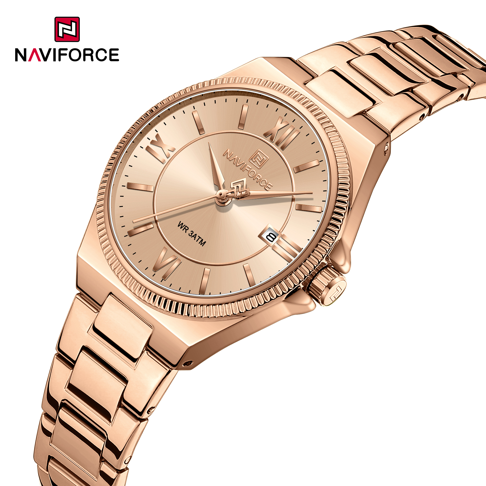 Naviforce 5073 watch for women-Rose1 Naviforce 5073 watch for women-Rose