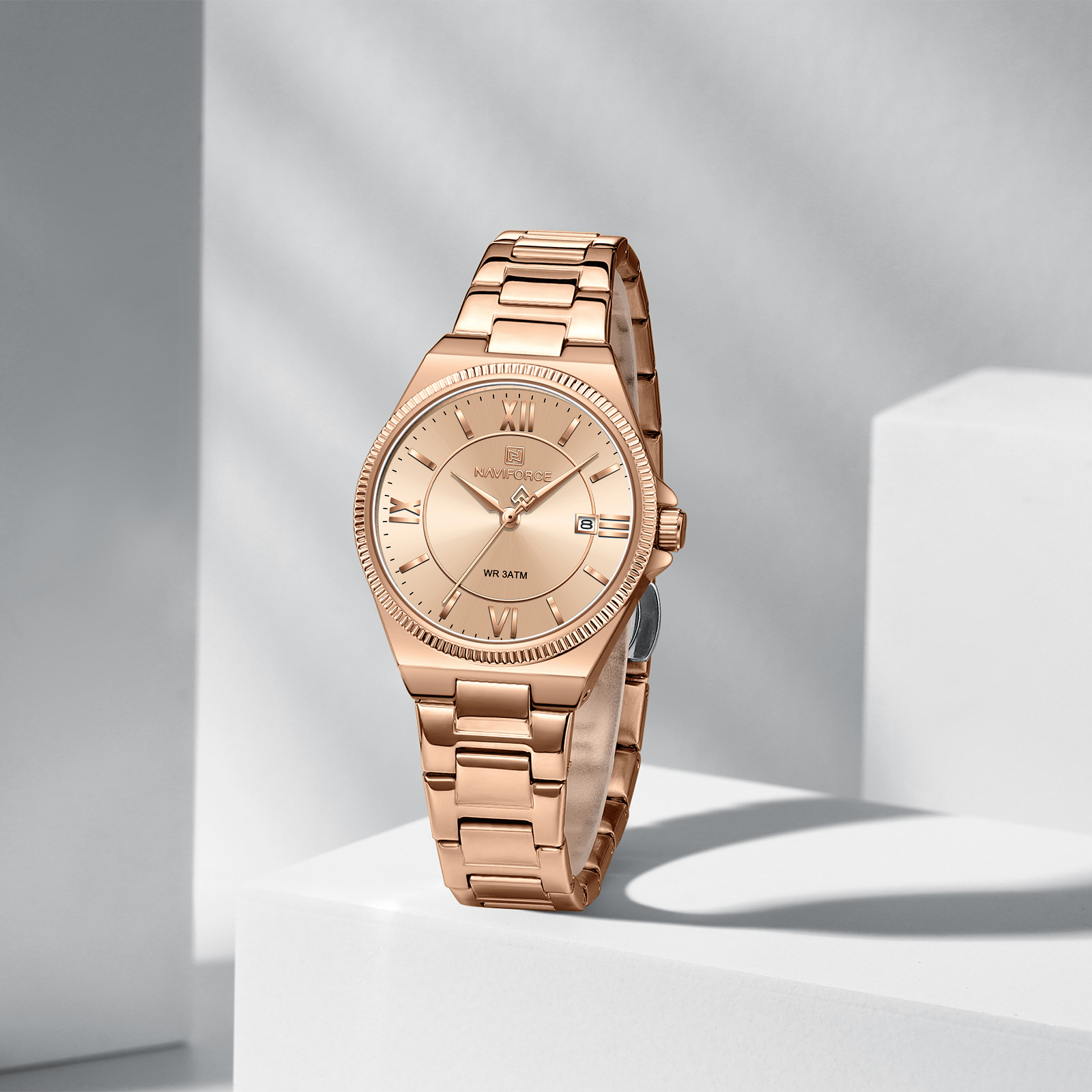 Naviforce 5073 watch for women-Rose2 Naviforce 5073 watch for women-Rose