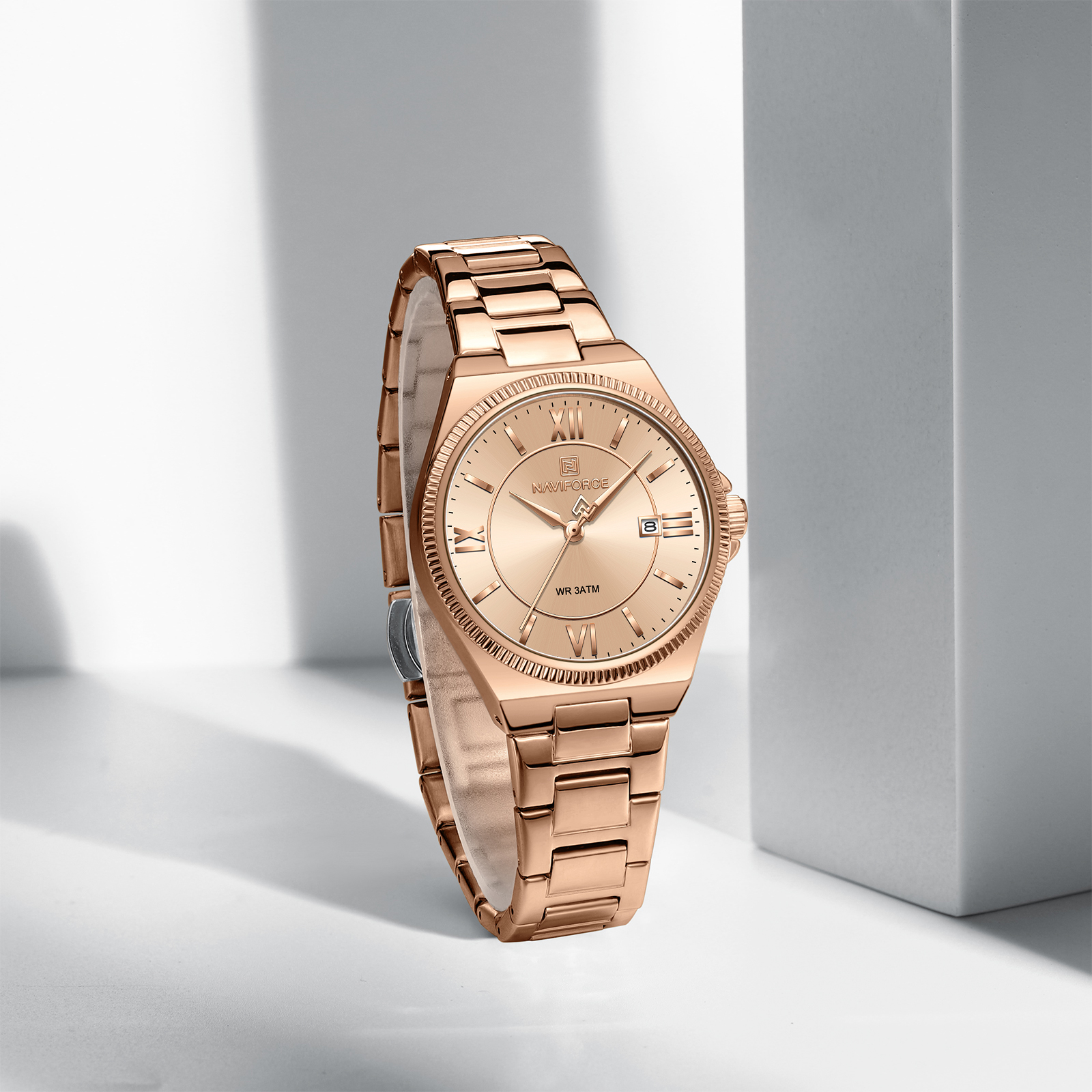 Naviforce 5073 watch for women-Rose3 Naviforce 5073 watch for women-Rose