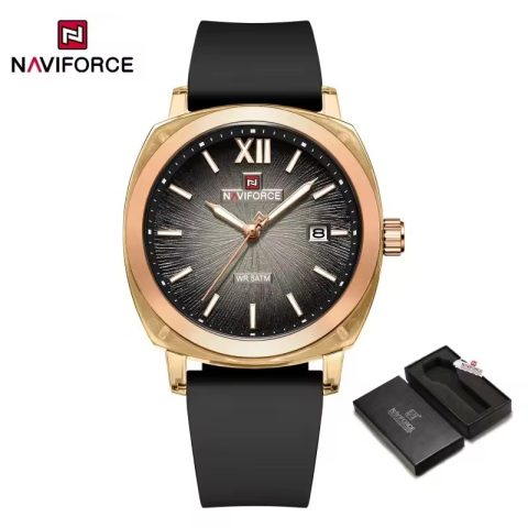 Naviforce 6111 watch for women-Black
