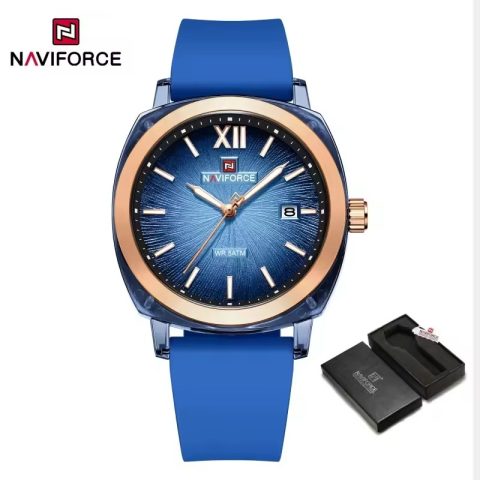 Naviforce 6111 watch for women-Blue
