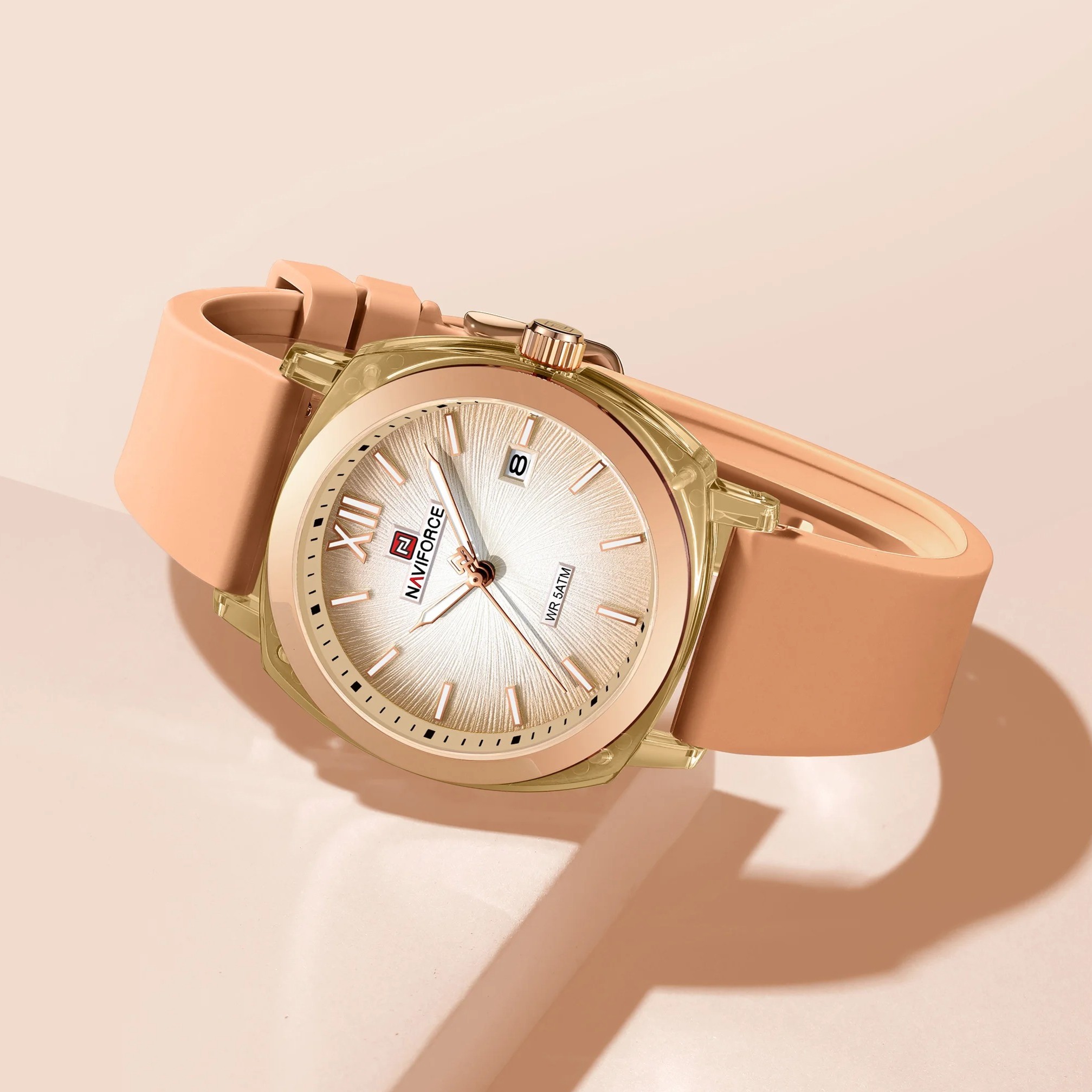 Naviforce 6111 watch for women-Rose2 Naviforce 6111 watch for women-Rose