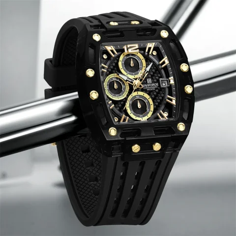 Naviforce 7105  Watch For Men - Black Gold