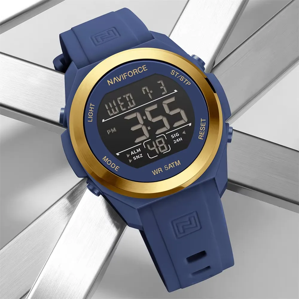 Naviforce 7111 watch for men-Gold Blue3 Naviforce 7111 watch for men-Gold Blue