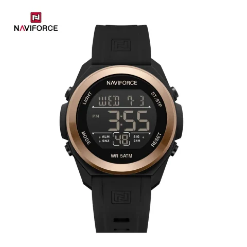 Naviforce 7111 watch for men-Rose Black
