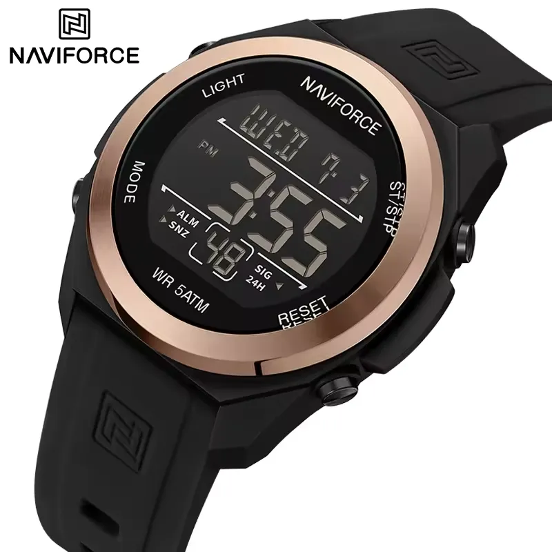 Naviforce 7111 watch for men-Rose Black1 Naviforce 7111 watch for men-Rose Black