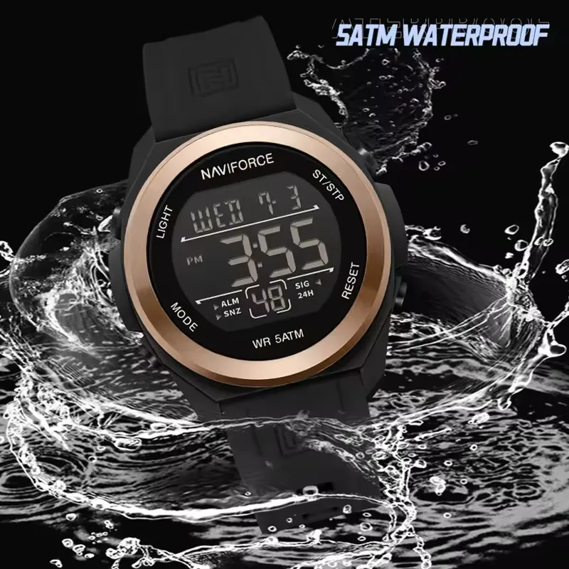 Naviforce 7111 watch for men-Rose Black2 Naviforce 7111 watch for men-Rose Black
