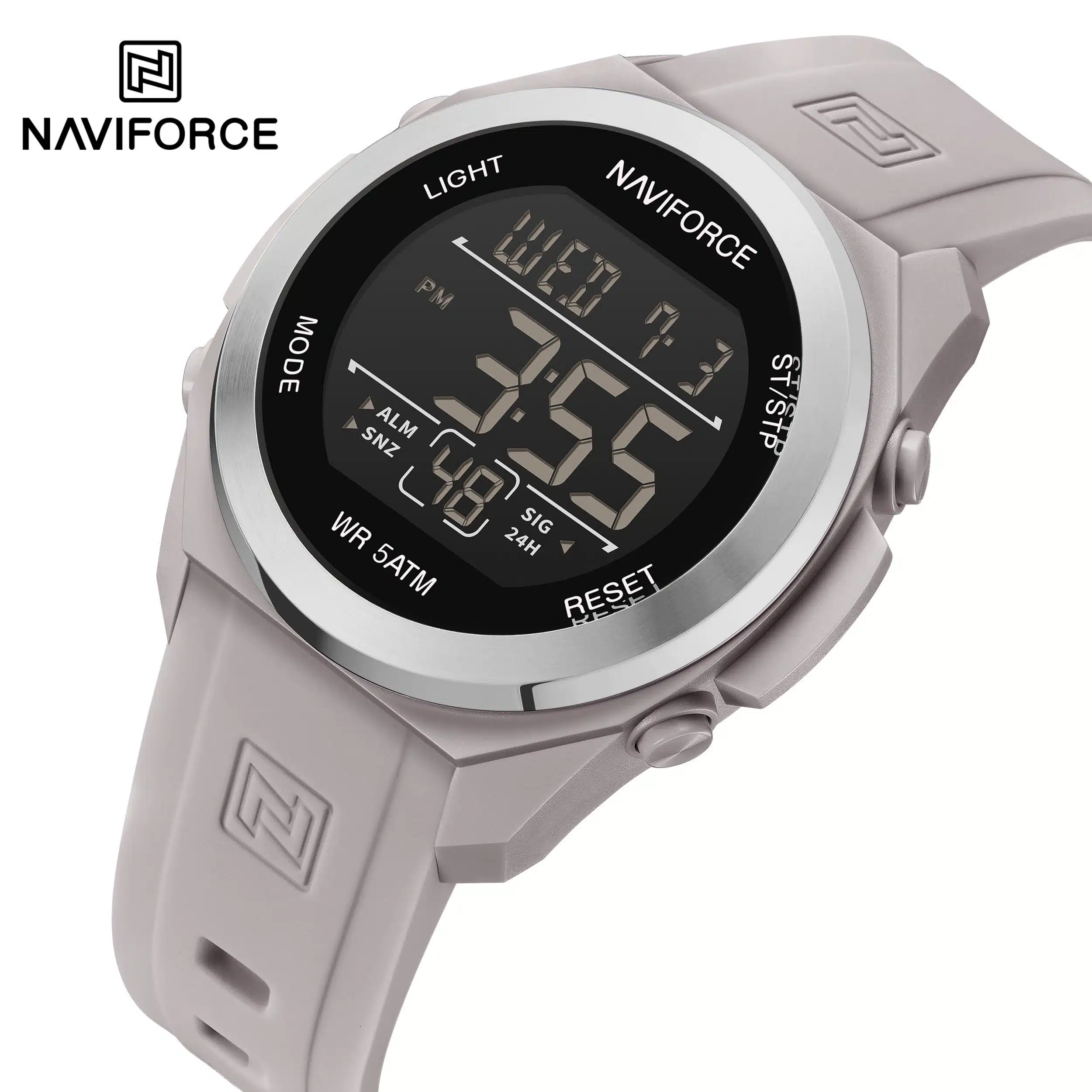 Naviforce 7111 watch for men-Silver Gray3 Naviforce 7111 watch for men-Silver Gray