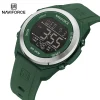 Naviforce 7111 watch for men-Silver Green