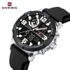 Naviforce 7130 Watch For Men-Silver Black