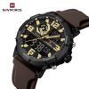Naviforce 7130 Watch For Men - Brown Coffee