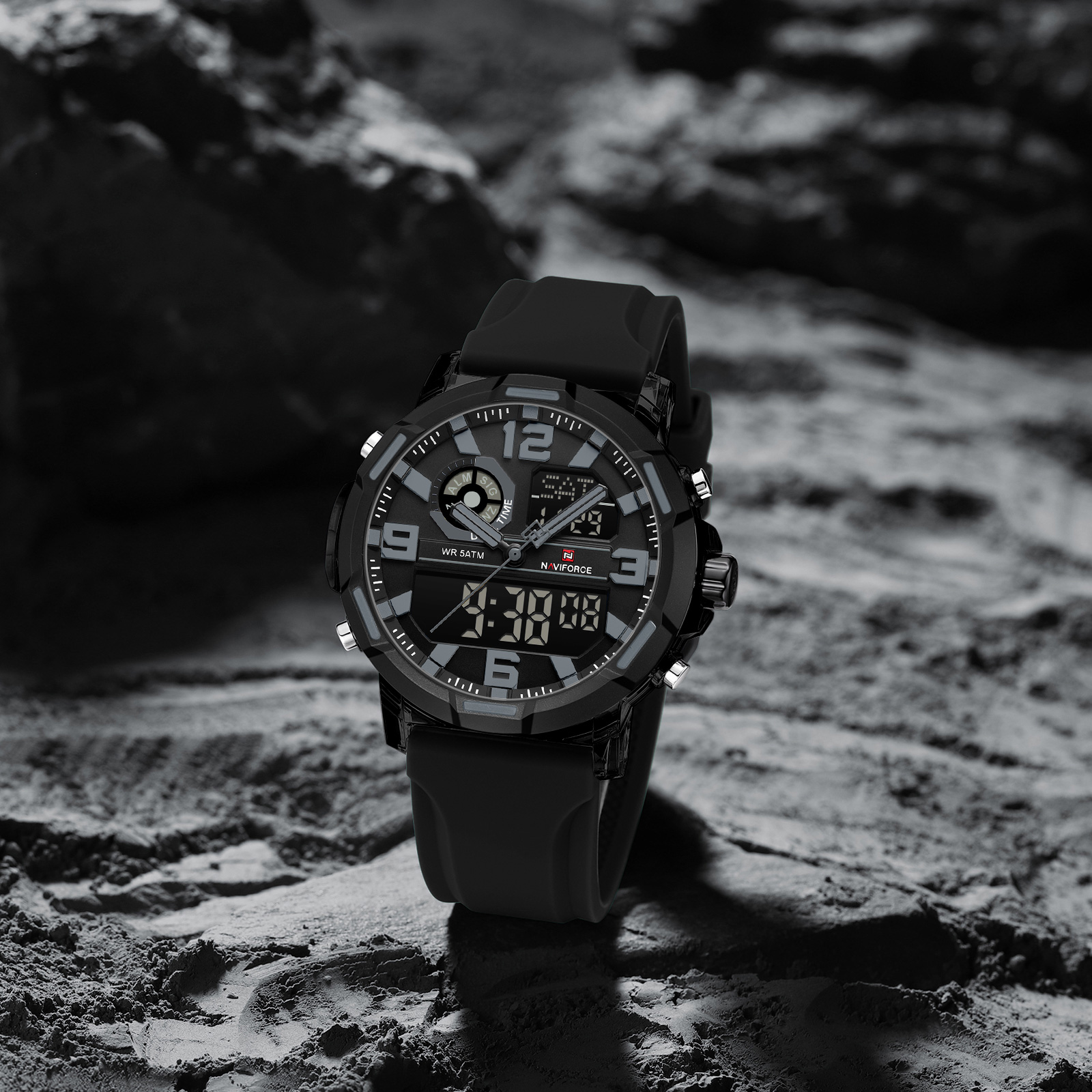 Naviforce 7130 for men-Black Gray3 Naviforce 7130 for men-Black Gray