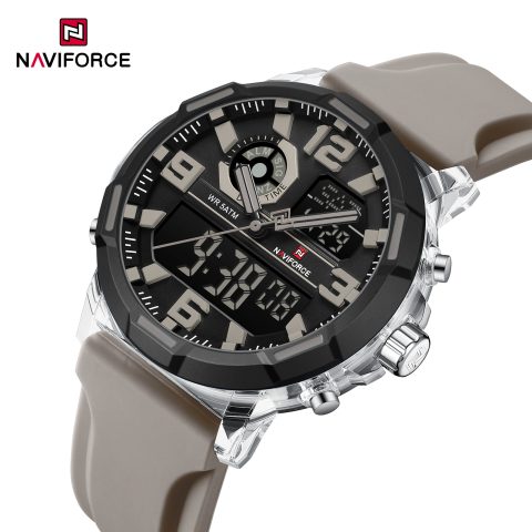 Naviforce 7130 for men-Silver Gray