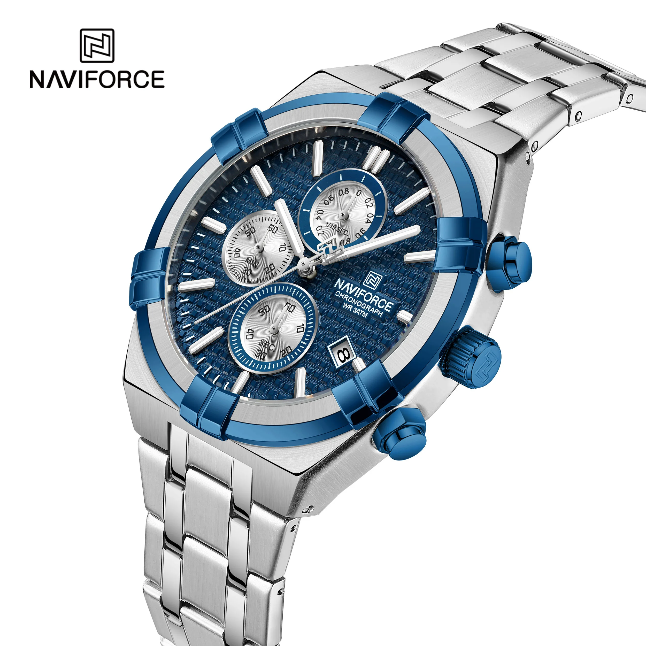 Naviforce 8042 CH - Silver Blue 2
