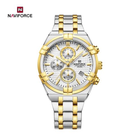 Naviforce 8042 CH - Silver Gold