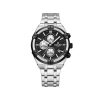 Naviforce 8042 Watch for Men- Silver Black