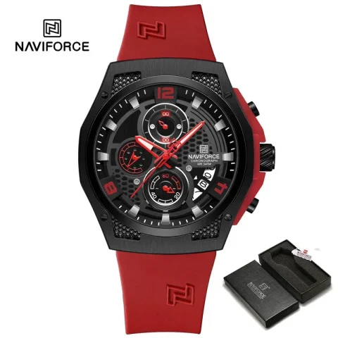 Naviforce 8051 Watch For Man-Red