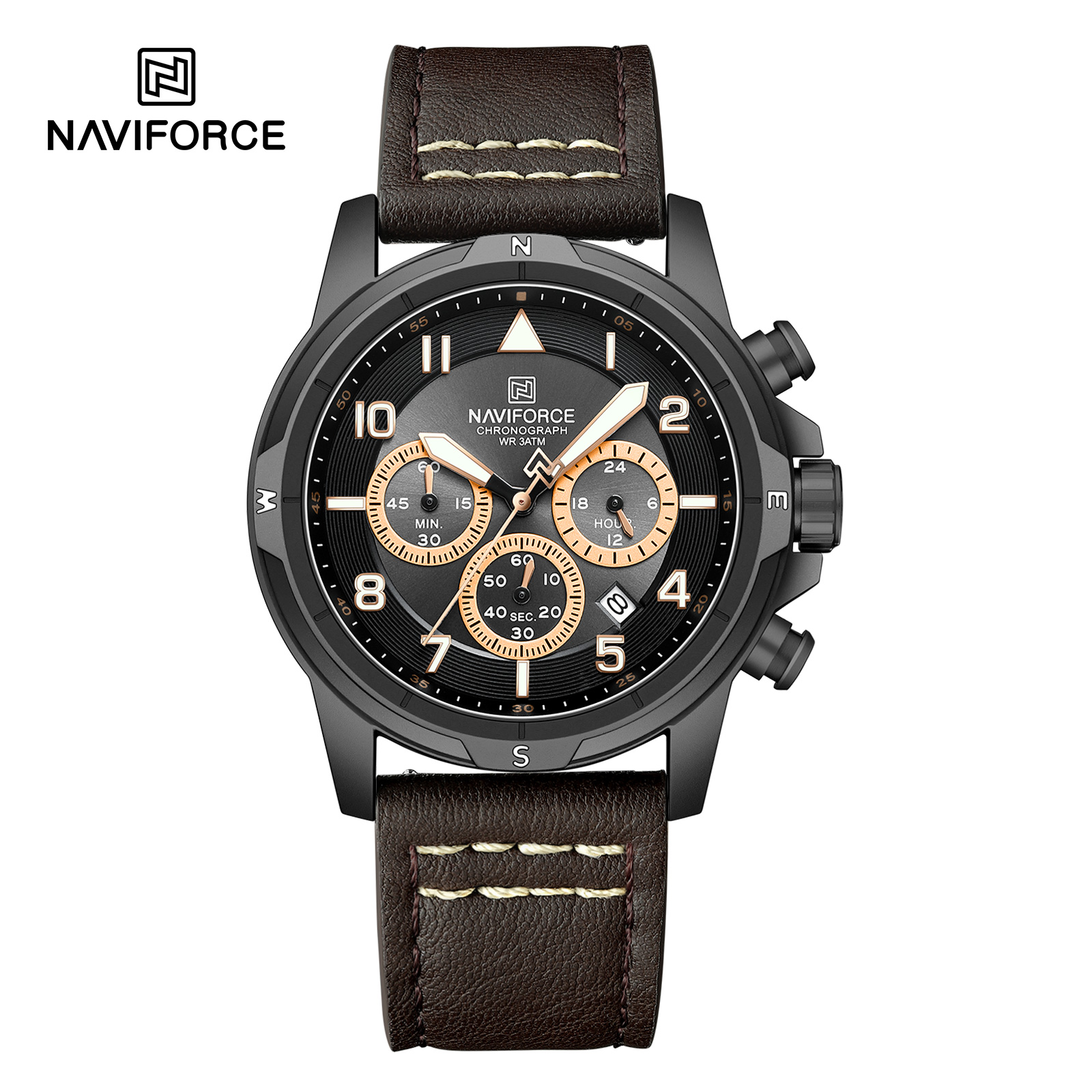 Naviforce 8077 Black Coffee