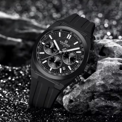 Naviforce 8080 Watch For Men - Black