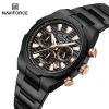 Naviforce 8081 watch for men-Black Rose