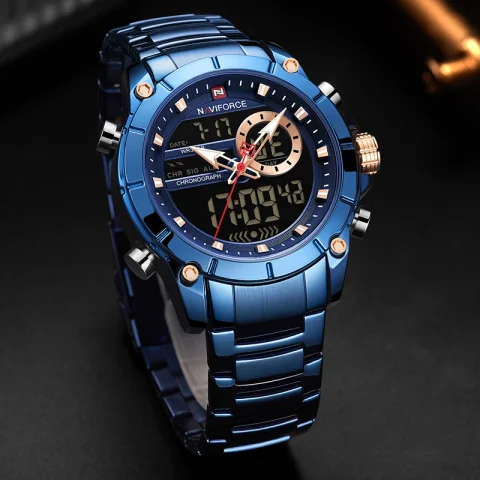 Naviforce 9163 Watch For Men-Blue