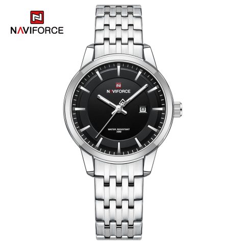 Naviforce 9228 Watch For Women - Silver Black