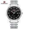 Naviforce 9228 Watch For Men - Silver Black