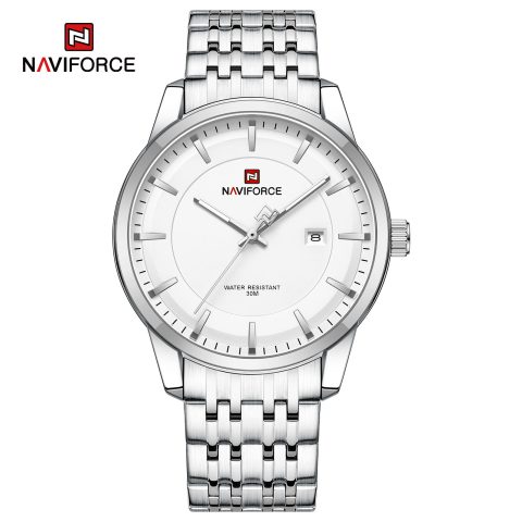 Naviforce 9228 Watch For Men - Silver