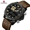 Naviforce 9236 Watch For Men - Brown