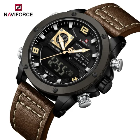 Naviforce 9236 Watch For Men - Brown
