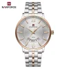 Naviforce 9238 Watch  For Men - Silver Rose