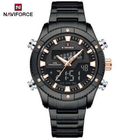 Naviforce 9259 Watch  For Men - Black