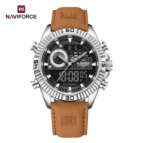 Naviforce 9262 watch for men-Brown