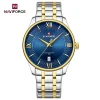 Naviforce 9262 watch for men CH-Gold Blue