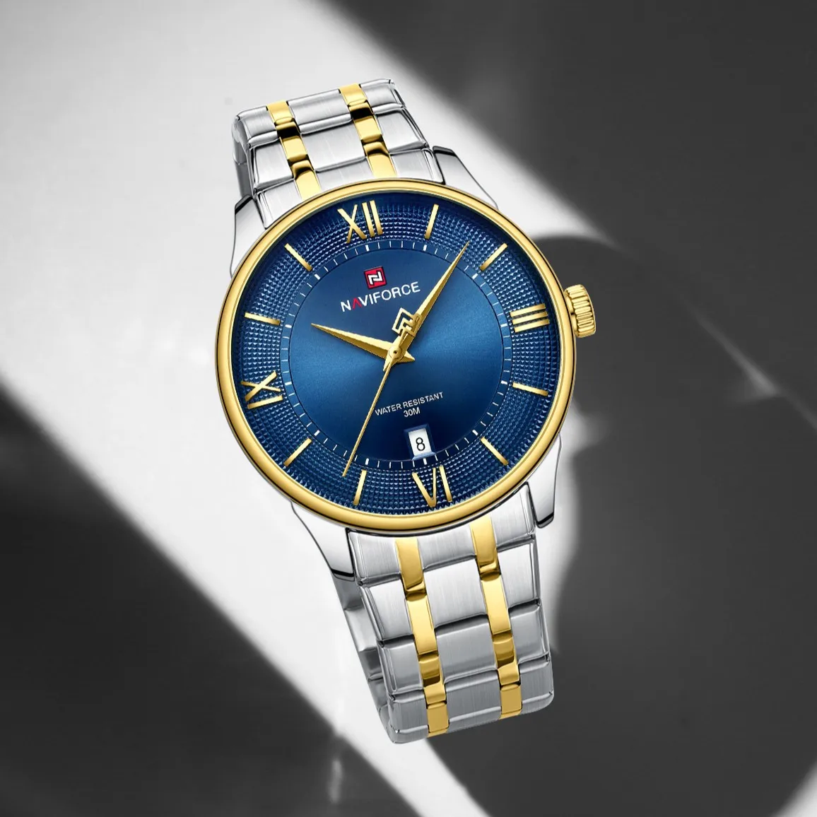Naviforce 9262 watch for men CH-Gold Blue4 Naviforce 9262 Chain watch for men CH-Gold Blue