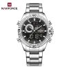 Naviforce 9262 watch for men CH-Silver Black
