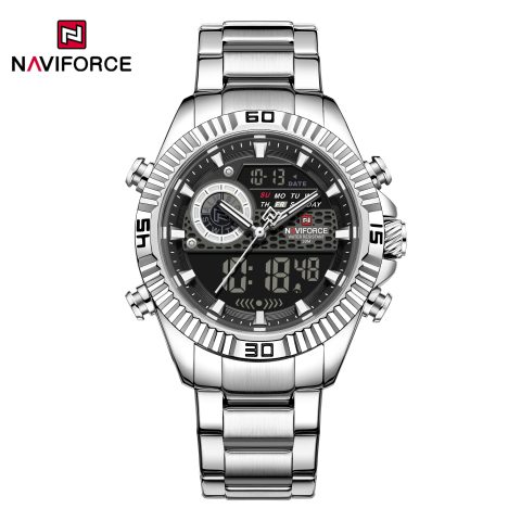 Naviforce 9262 watch for men CH-Silver Black