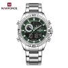 Naviforce 9262 watch for men CH-Silver Green