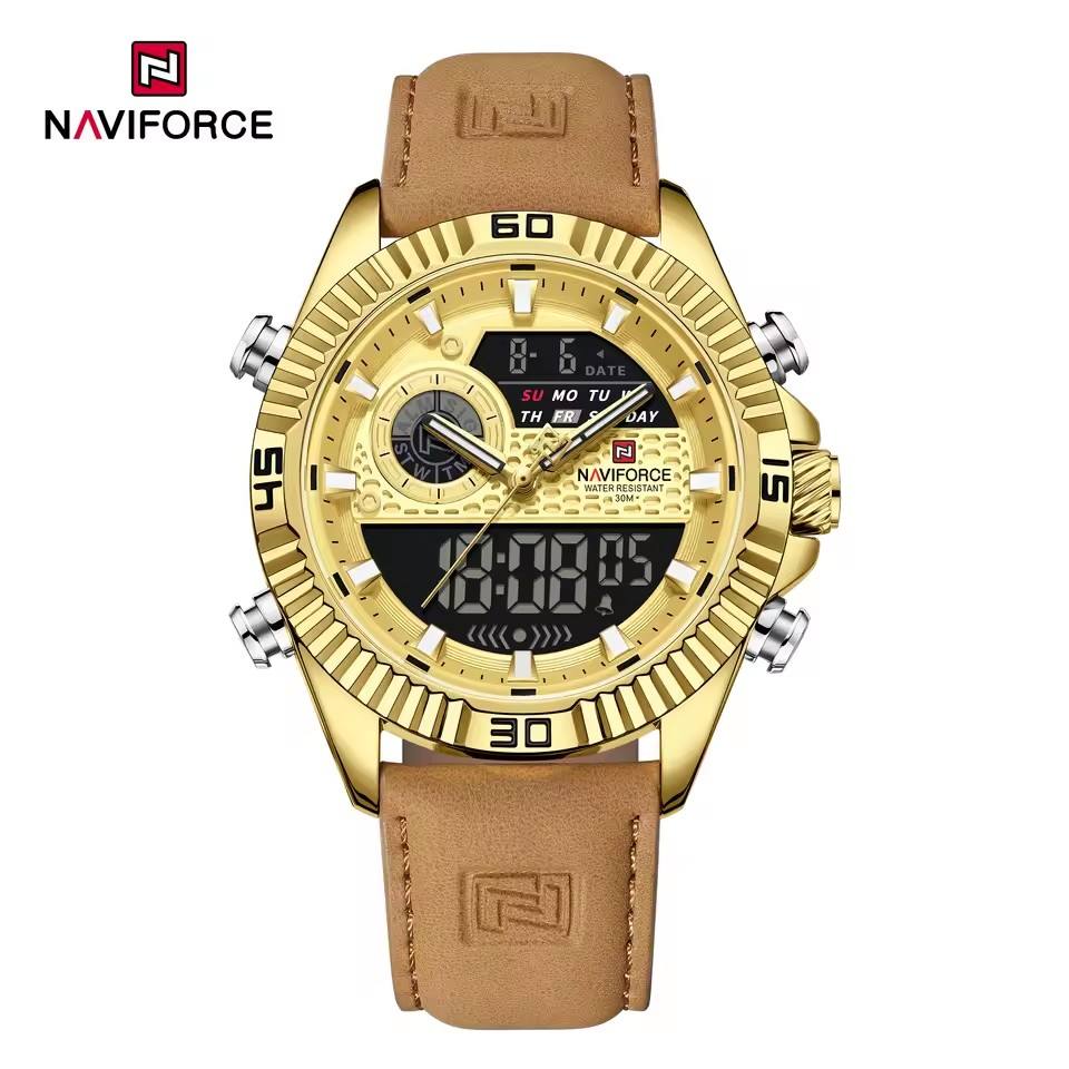 Naviforce 9262 Belt watch for men-Gold Naviforce 9262 watch for men-Gold.