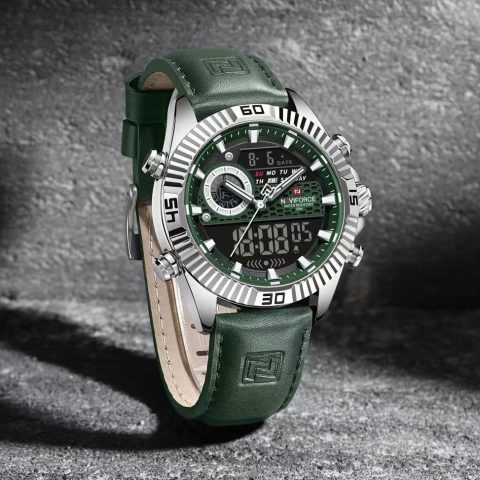 Naviforce 9262 watch for men-Green