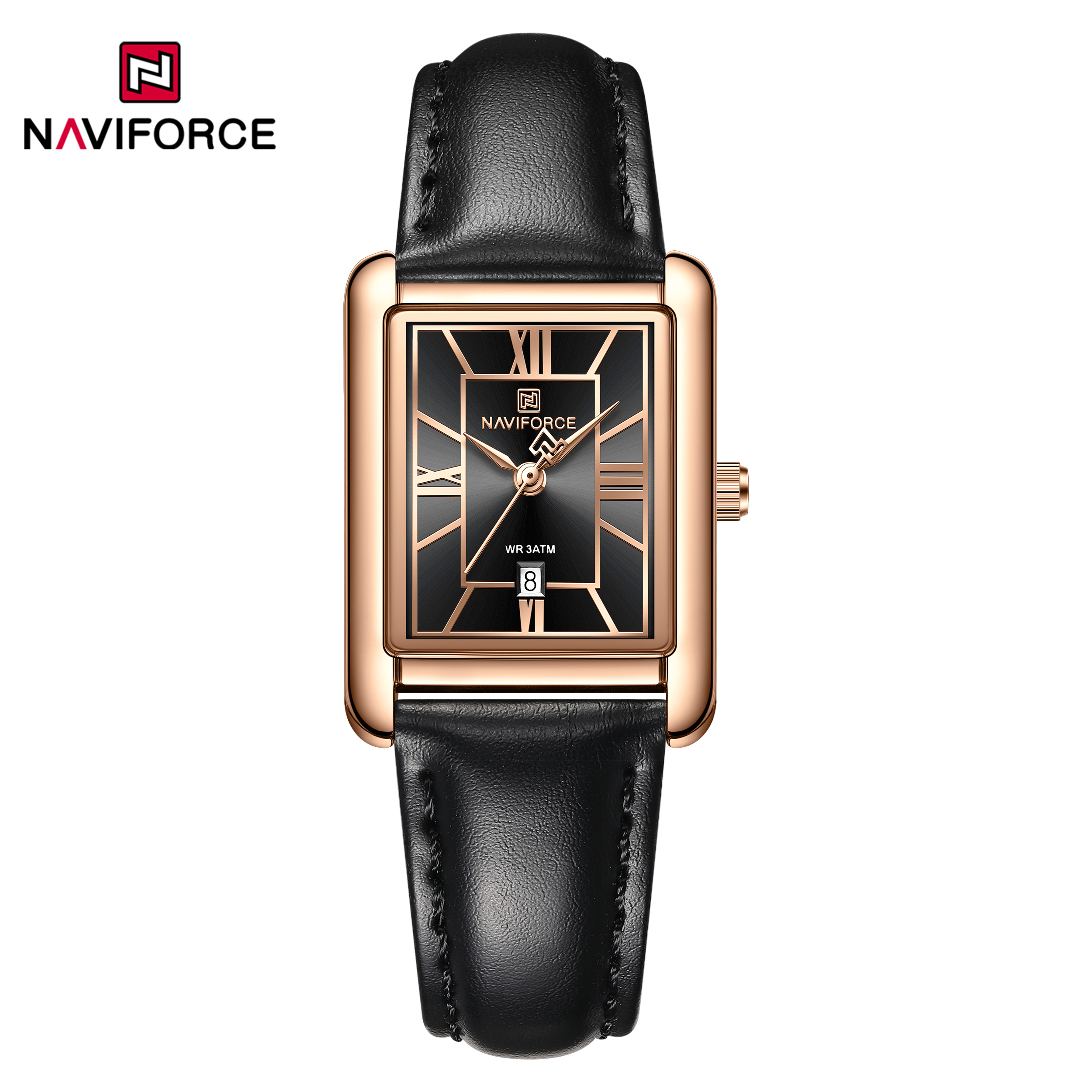 Naviforce 9264 watch for men-Black Rose2 Naviforce 5074 watch for men-Black Rose