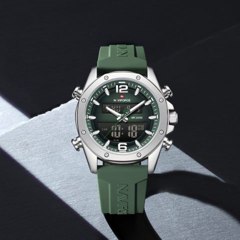 Naviforce 9264 watch for men-Green