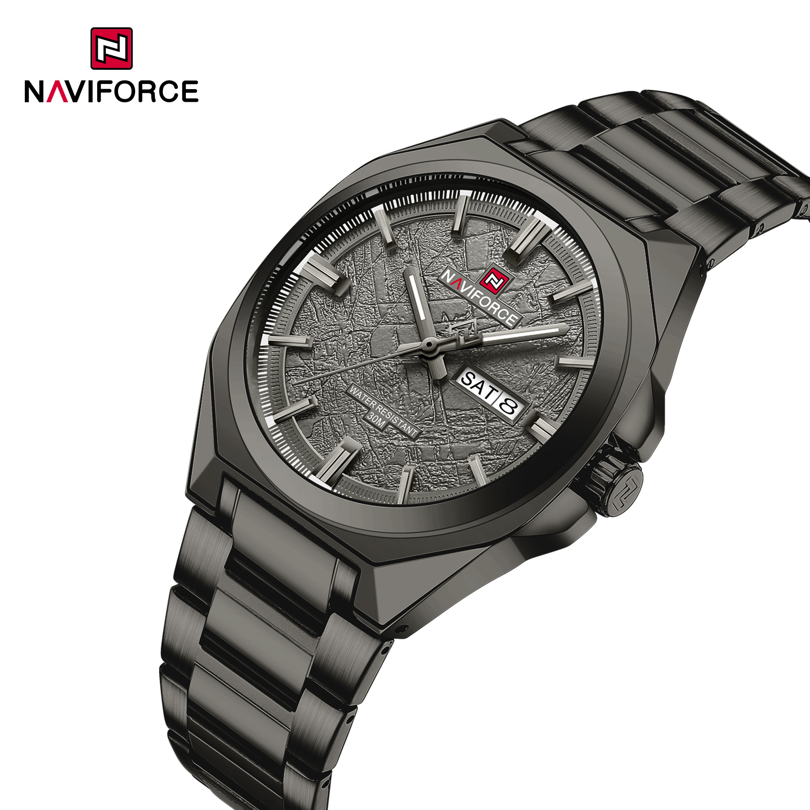 Naviforce 9273 watch for men-Black Gray1