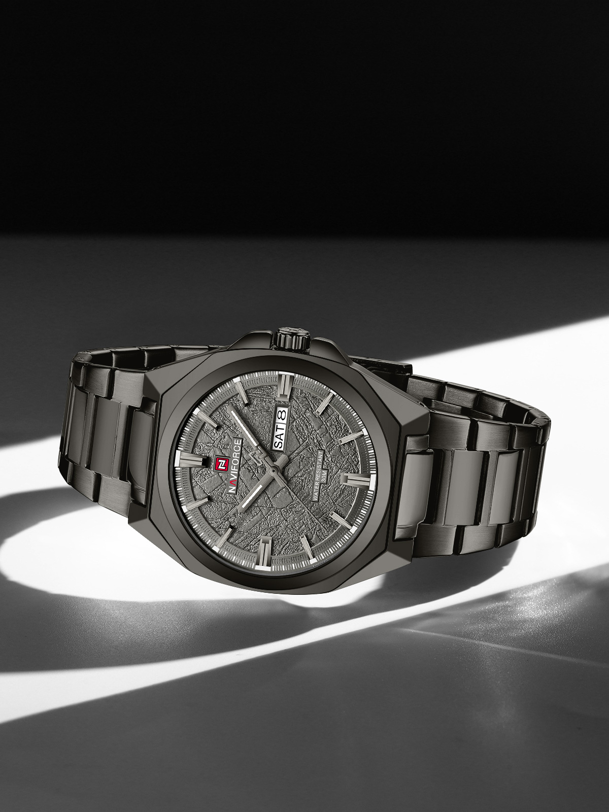 Naviforce 9273 watch for men-Black Gray3