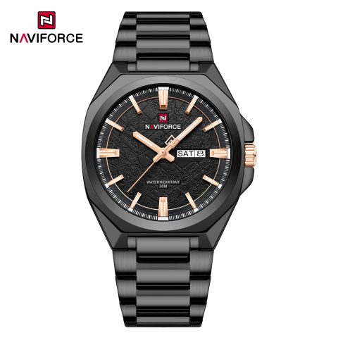 Naviforce 9273 watch for men-Black Rose