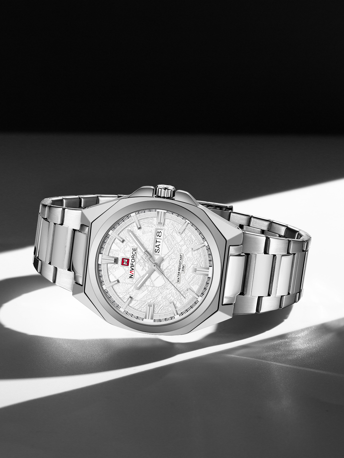 Naviforce 9273 watch for men-Silver3 Naviforce 9273 watch for men-Silver