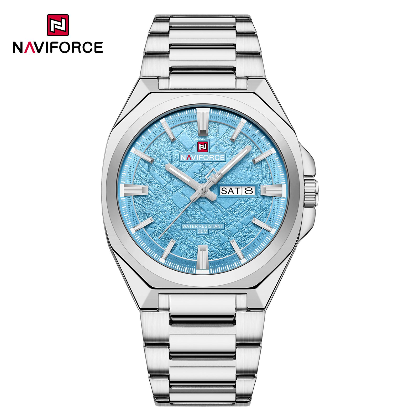 Naviforce 9273 watch for men-Sky Blue Naviforce 9273 watch for men-Sky Blue