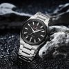 Naviforce 9274 Watch For Men - Silver Black