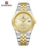 Naviforce 9277 Men's Watch - Silver Gold